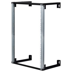 Lande Wall Mount Open Frame 540 * 300 - 16U - RAL 9005 Siyah